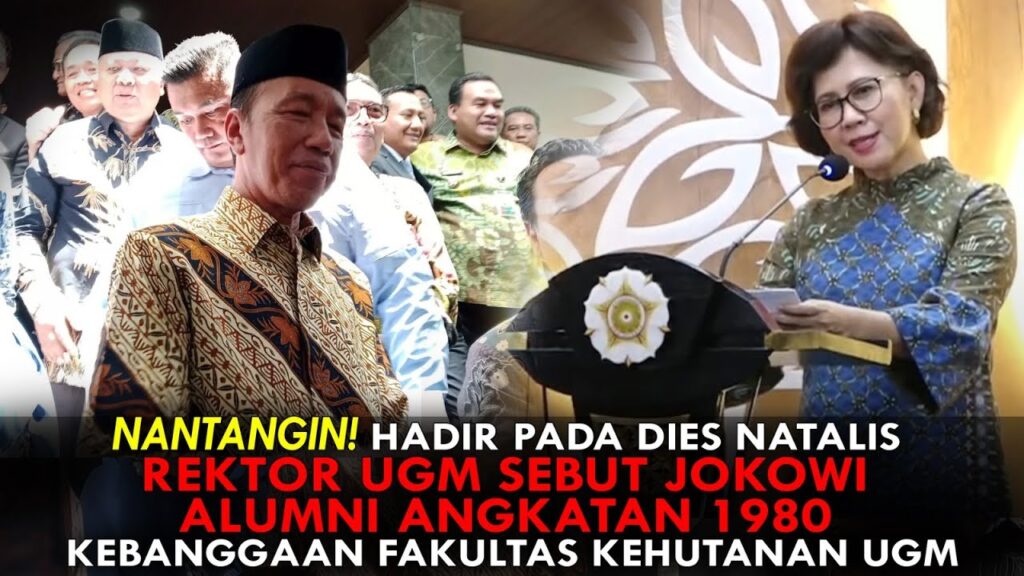 Youtube Thumnail image of : NANTANGIN! REKTOR UGM SEBUT JOKOWI ALUMNI ANGKATAN 1980 KEBANGGAAN FAKULTAS KEHUTANAN UGM