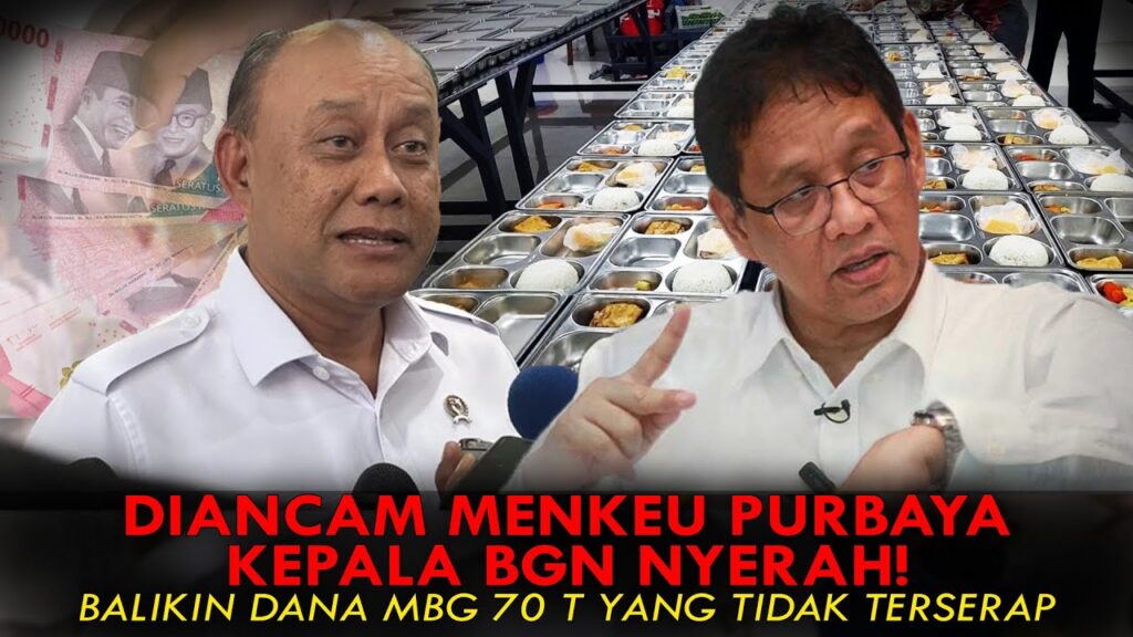 Youtube Thumnail image of : DIANCAM MENKEU PURBAYA, KEPALA BGN NYERAH! BALIKIN DANA MBG 70 T YANG TIDAK TERSERAP