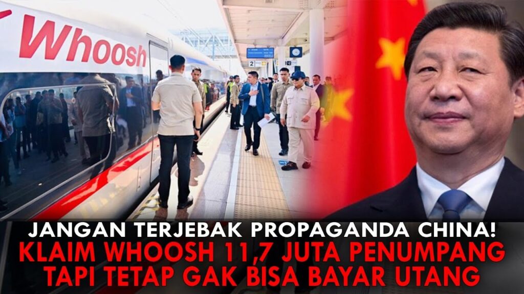 Youtube Thumnail image of : PROPAGANDA KOSONG CHINA! KLAIM WHOOSH 11,7 JUTA PENUMPANG, TAPI TETAP GAK BISA BAYAR UTANG