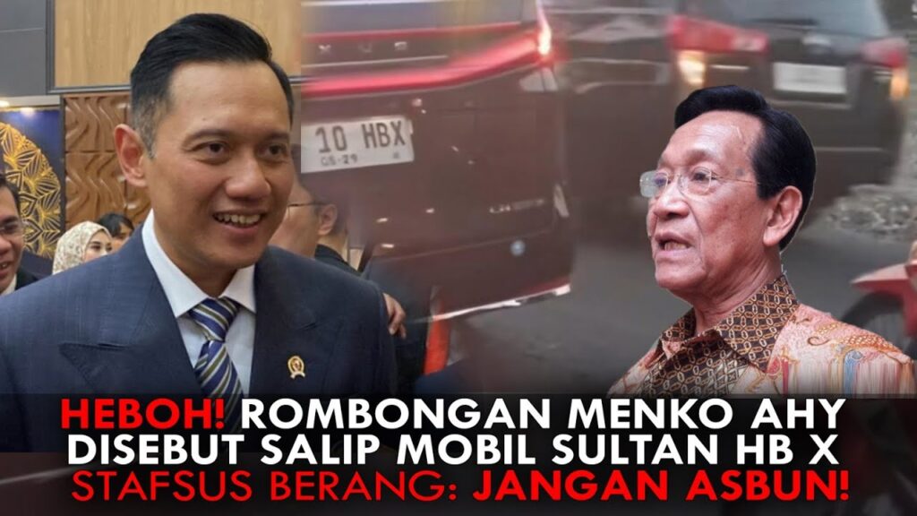 Youtube Thumnail image of : HEBOH! ROMBONGAN MENKO AHY DISEBUT SALIP MOBIL SULTAN HB X. STAFSUS BERANG: JANGAN ASBUN!.