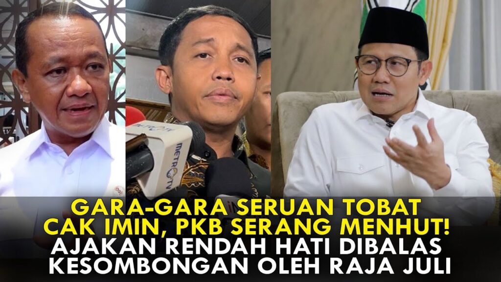 Youtube Thumnail image of : GARA-GARA SERUAN TOBAT CAK IMIN, PKB SERANG MENHUT! AJAKAN RENDAH HATI DIBALAS KESOMBONGAN RAJA JULI