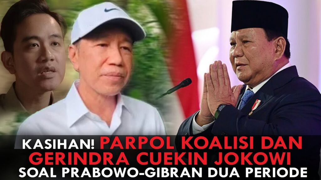 Youtube Thumnail image of : KASIHAN! PARPOL KOALISI DAN GERINDRA CUEKIN JOKOWI SOAL PRABOWO-GIBRAN DUA PERIODE