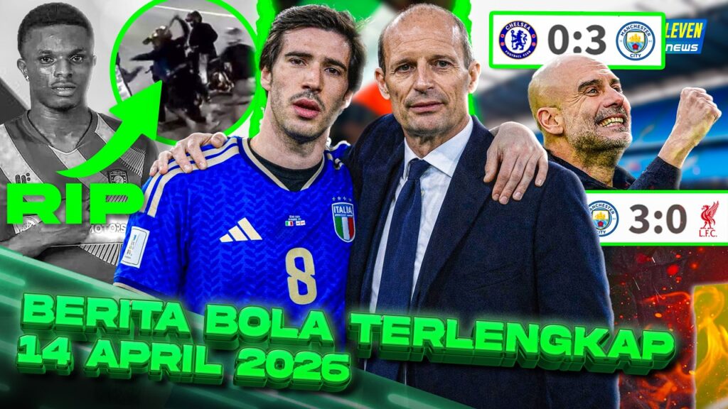 Youtube Thumnail image of : FIGC Mau ALLEGRI LATIH ITALIA🥶 PEP Bocorkan RAHASIA Dominasi CITY 🤫 Frimpong TEWAS Dibegal 😢